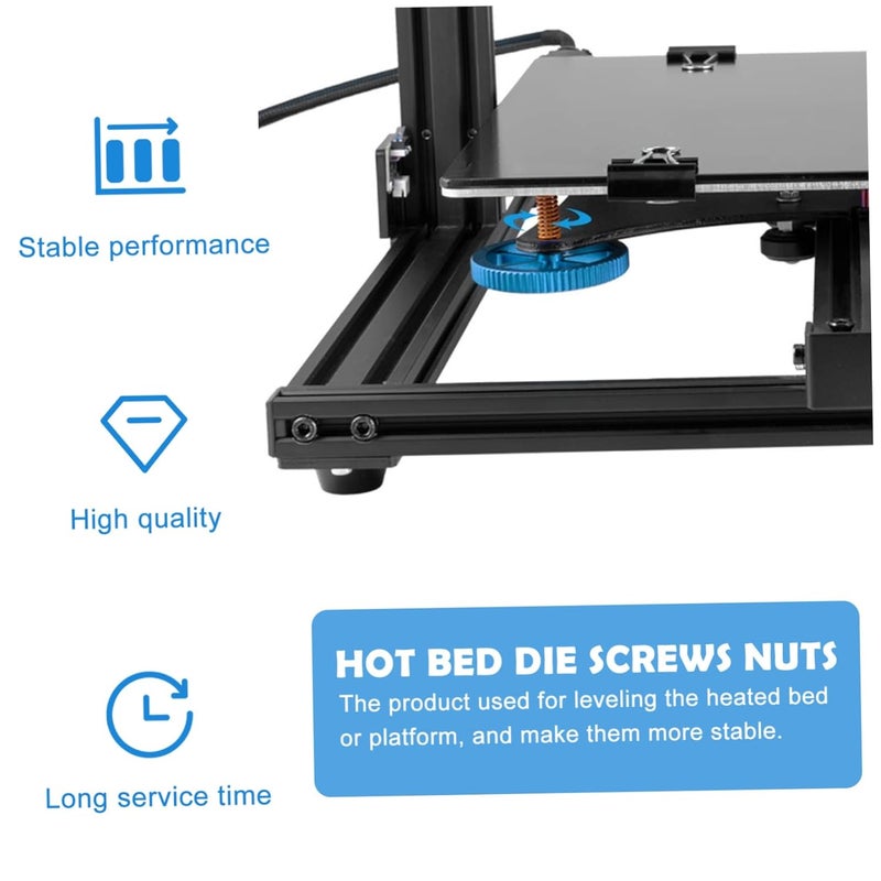 صواميل تسوية سرير الطابعة ثلاثية الأبعاد يدوية اللف لضبط البراغي لـ Ender 3 - Image 2